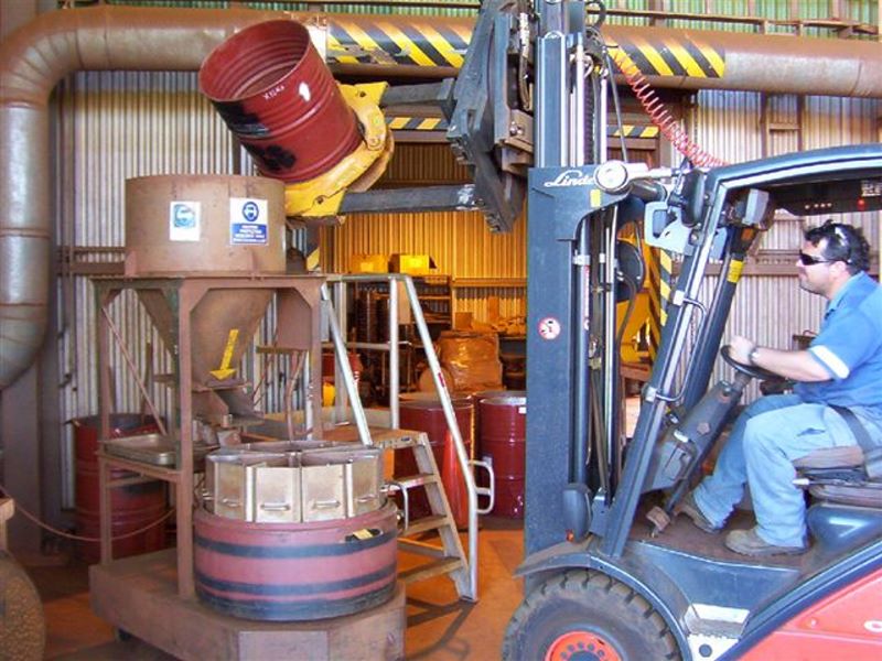 Rio Tinto- Pilbara Iron Solve Viewing on Linde Forklift