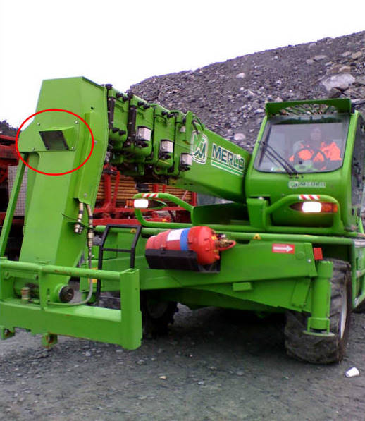 Australian Bulk Minerals- Savage River Mine- use Orlaco on Merlo Telehandler