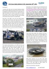 2011- VCA Crane- Tyre Explosion- Elect Contact Bulletin