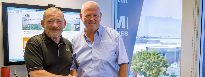 LSM- Peter Woodford & Steven Hurd (Sales Director) Vision Techniques