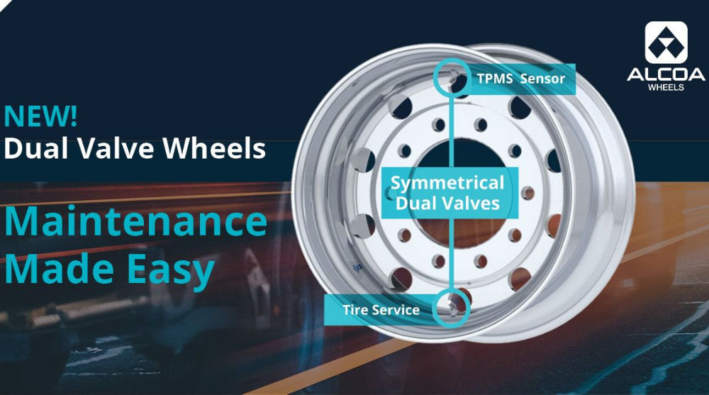 Alcoa Introduces Innovative Dual Valve Wheel for TMSystems