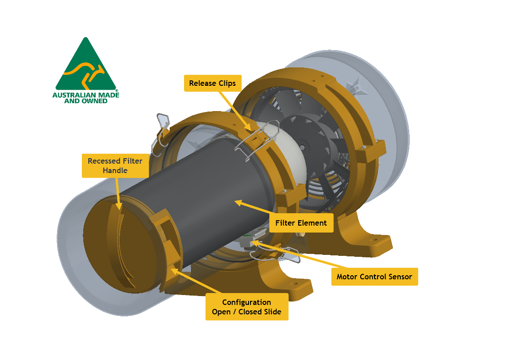 LSM EncloseAir® Pressurisers / Air Filtration for Enclosure, Fixed & Mobile Plant Cabins, Engines