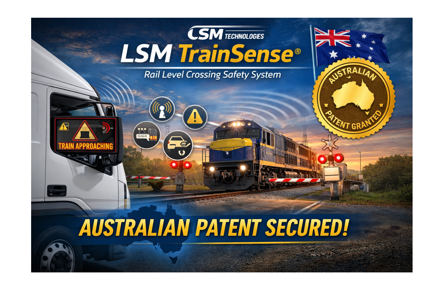 LSM Secures Australian Patent for LSM TrainSense®- Global Protection Underway