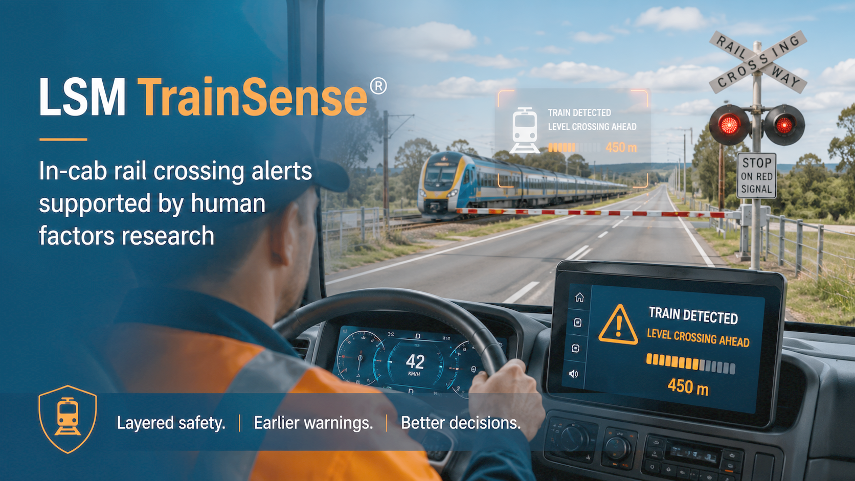 UniSC Findings and Nearly 30 Years of International Research Reinforce the LSM TrainSense® In-Cab Warning Concept